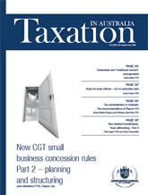 Taxation in Australia | 1 Sep 08 Taxation in Australia | 1 Sep 08