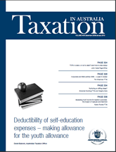 Taxation in Australia | 1 Dec 09 Taxation in Australia | 1 Dec 09