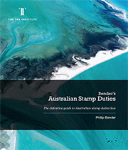 Cover image: Bender's Australian Stamp Duties