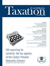 Taxation in Australia | 1 Nov 08