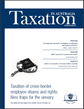 Taxation in Australia | 1 Apr 10
