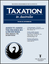 Taxation in Australia | 1 Sep 12