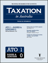 Taxation in Australia | 1 Nov 12