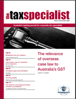 The Tax Specialist | 1 Oct 09